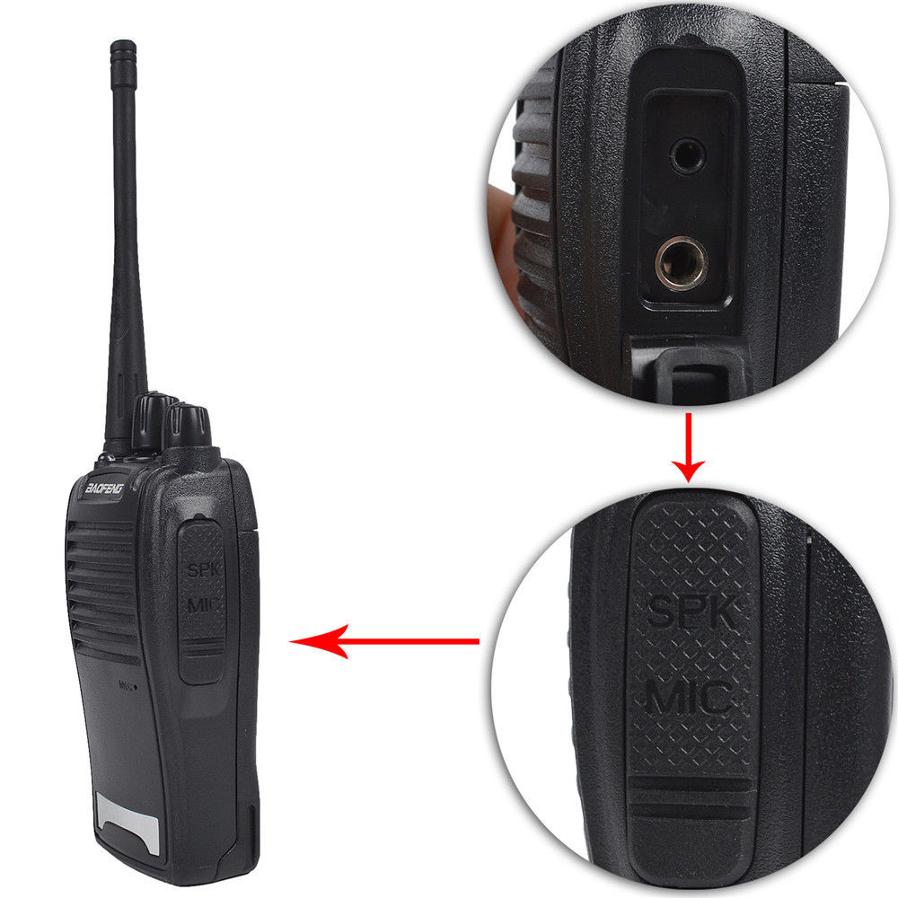 2 Ασύρματοι Φορητοί Πομποδέκτες Walkie Talkie με Φακό LED - Αμφίδρομη Eνδοεπικοινωνία Two Way Audio UHF / VHF Baofeng® Σετ 2 τεμαχίων γουοκι τοκι Profitstore τηλεπικοινωνια